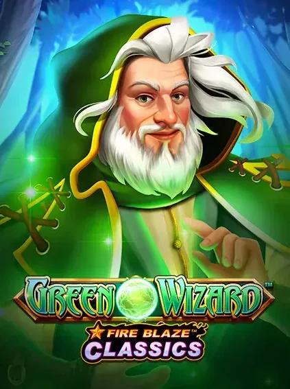 Fire Blaze Green Wizard Slot online at LuckyManor